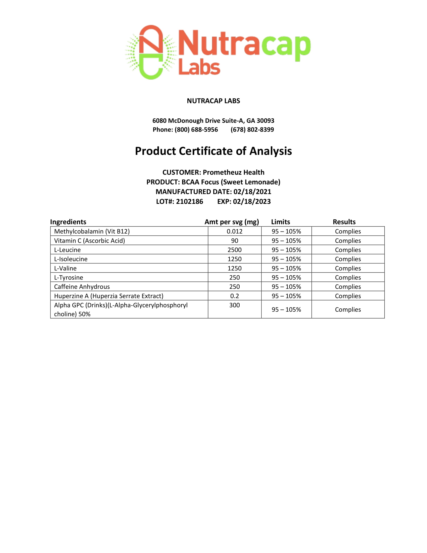 BCCA Focus 5 BCAA-Focus-COA