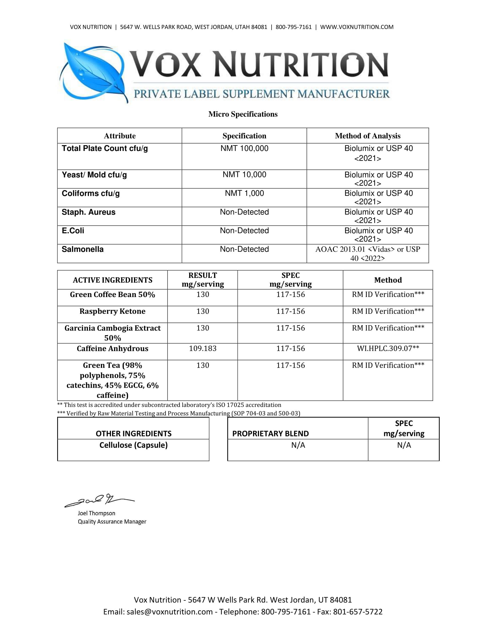 Metabol – Increase Metabolism 5 -Metabol COA