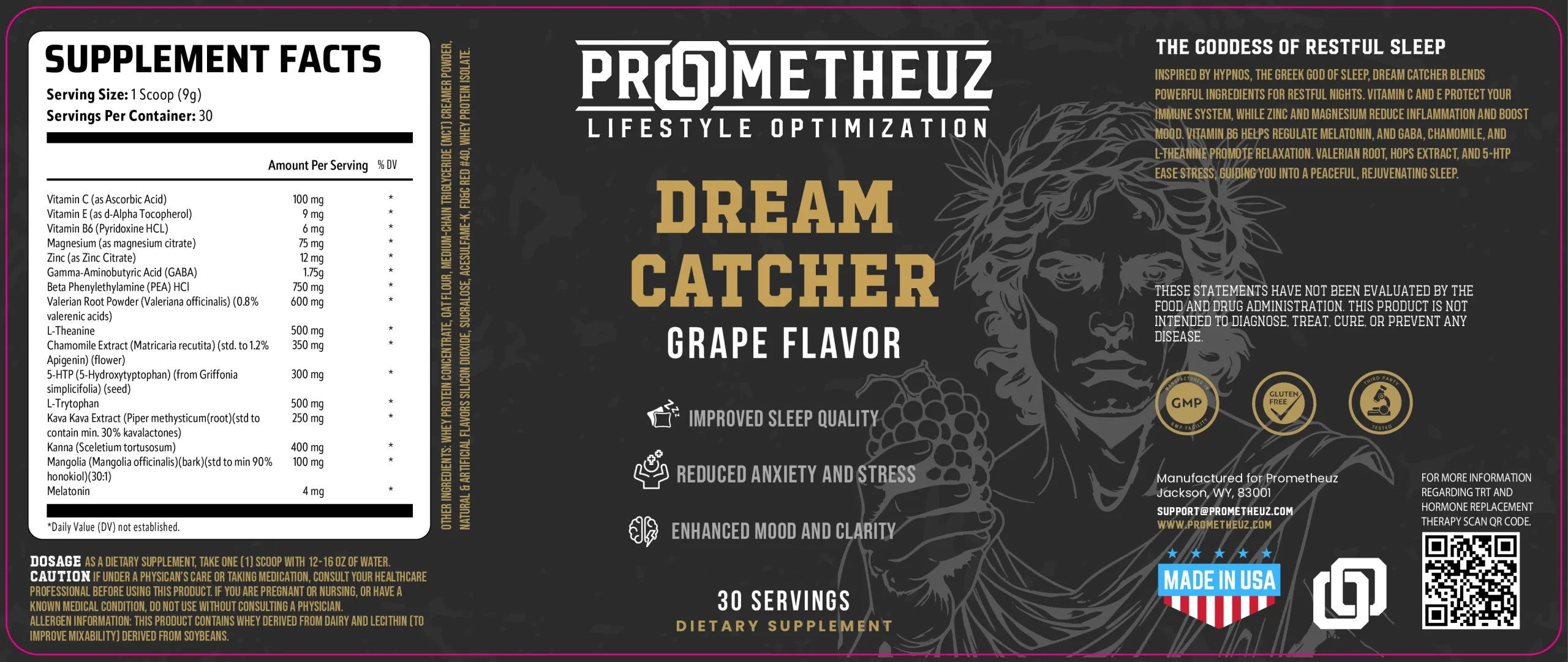 Dream Catcher Supplement 3 Prometheuz_Dream Catcher supplement for sale in USA