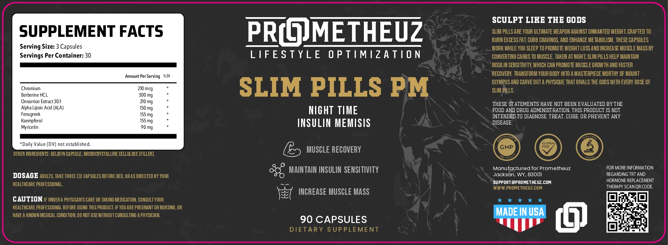 Slim Pills PM – Night Time Weight Loss 3 slim pills night time insulin memisis supplement for sale in USA